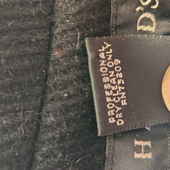 Harold's Black Trench/Pea Coat Large - Picture 7 of 7